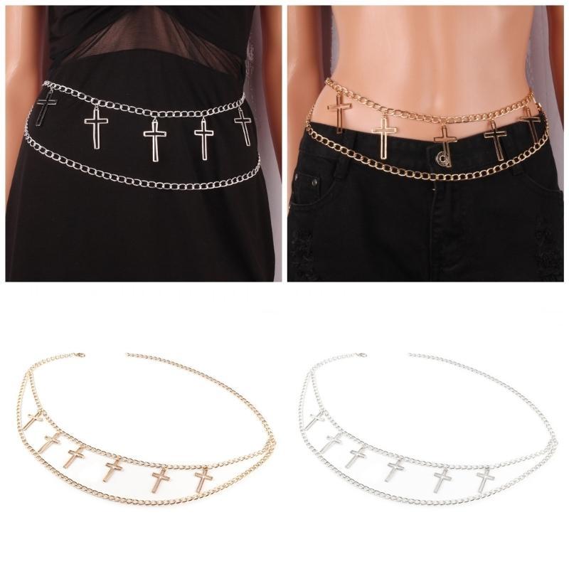 Women Formal Wear Belt - 39BD Beliebte Kette Gürtel Metallic Gekreuzte
