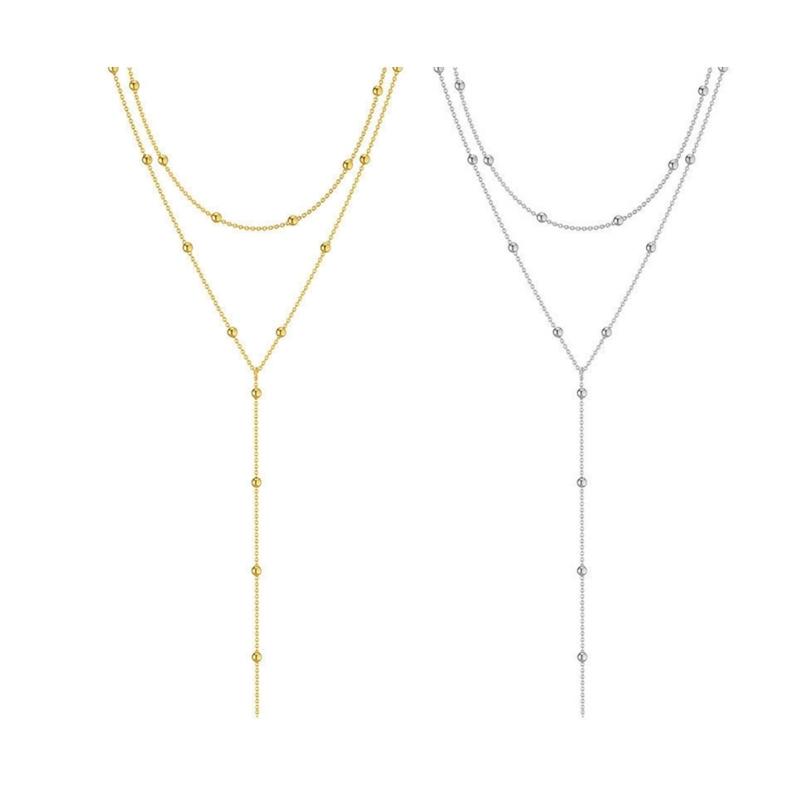 Women'S Formal Wear Accessories - J78F Stilvolle mehrsträngige Kettenhalskette, zarte Fransendesigns,