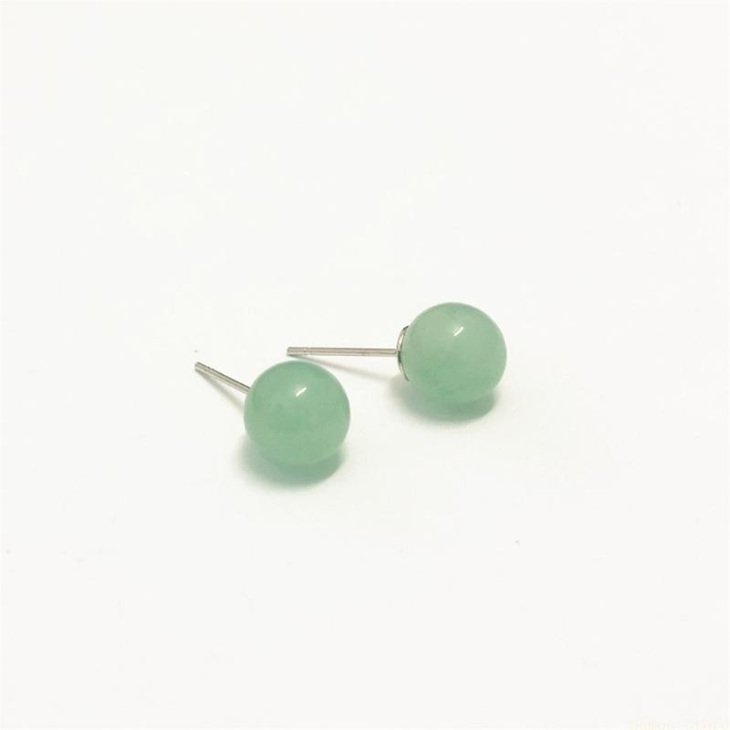Women'S Formal Wear Accessories - 31BF Naturkristall-Ohrringe mit runden Perlen, hypoallergen,
