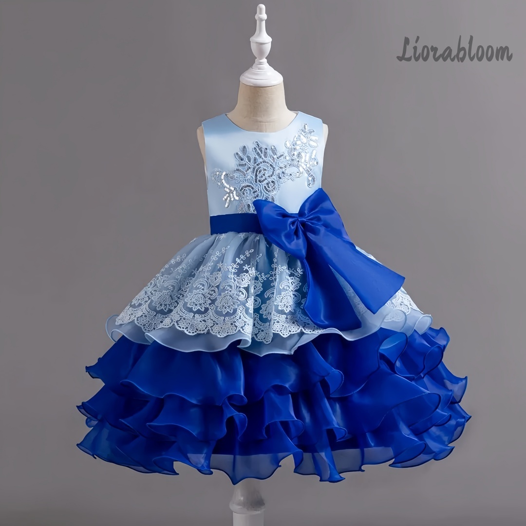 Formal Wear Gowns For Women - Mädchenkleid mit großer Schleife, ärmelloses formelles