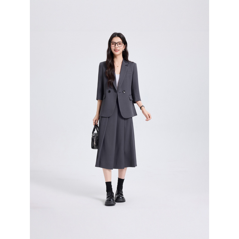 Women Formal Wear For Interview - Marineblauer Damenanzug für Frühling und Herbst,