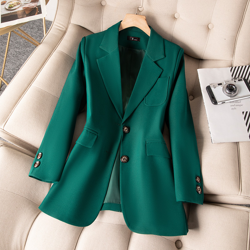 Women Formal Wear Coat - Blau Schwarz Grün Frauen Formale Blazer