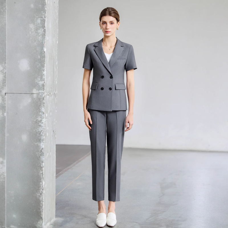 Damen Sommer-Kurzarm-Anzug 202 – Women Formal Wear For Interview Bewertung und Preis
