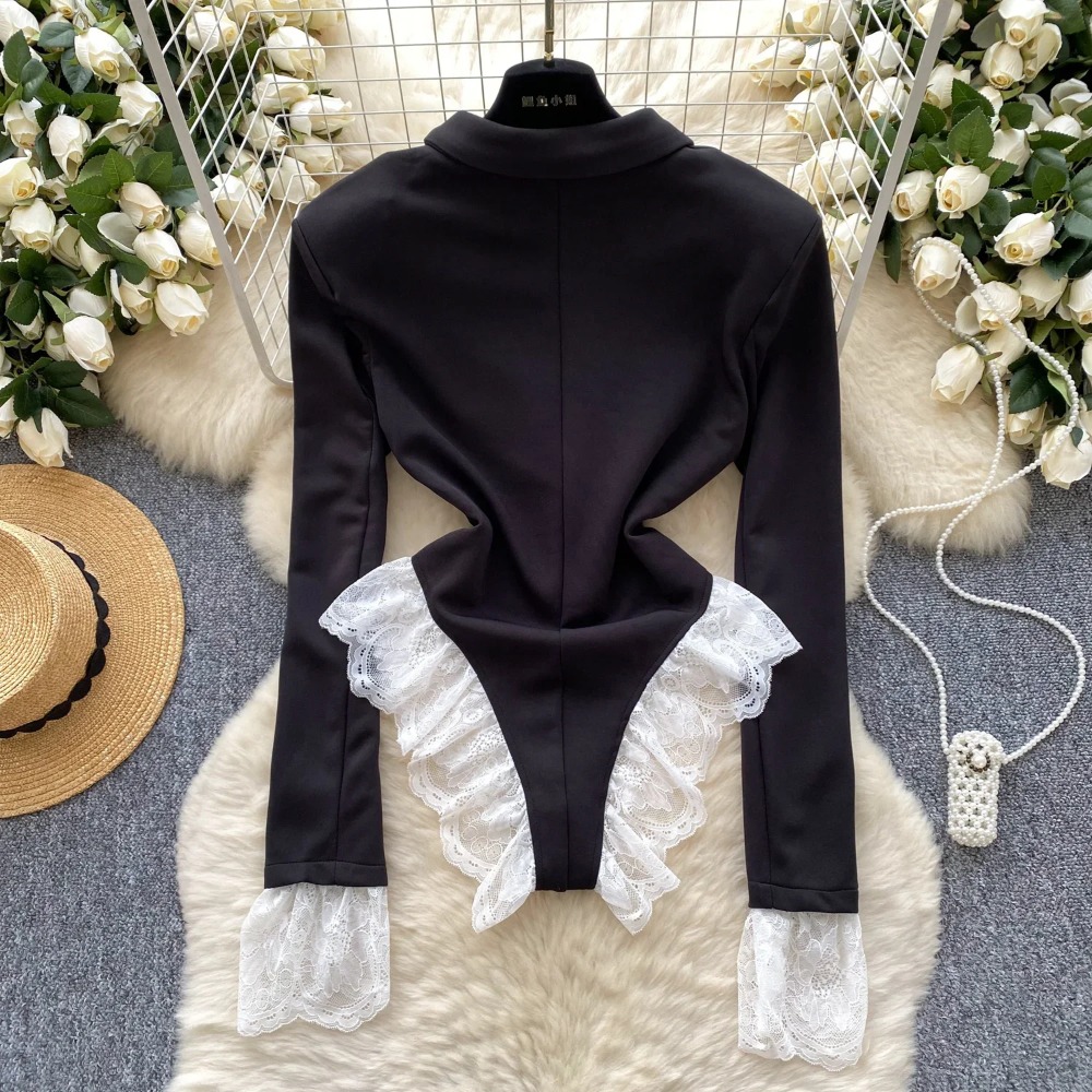 Hotsweet drehen-unten Kragen E – Women'S Formal Wear Jumpsuit Bewertung und Preis