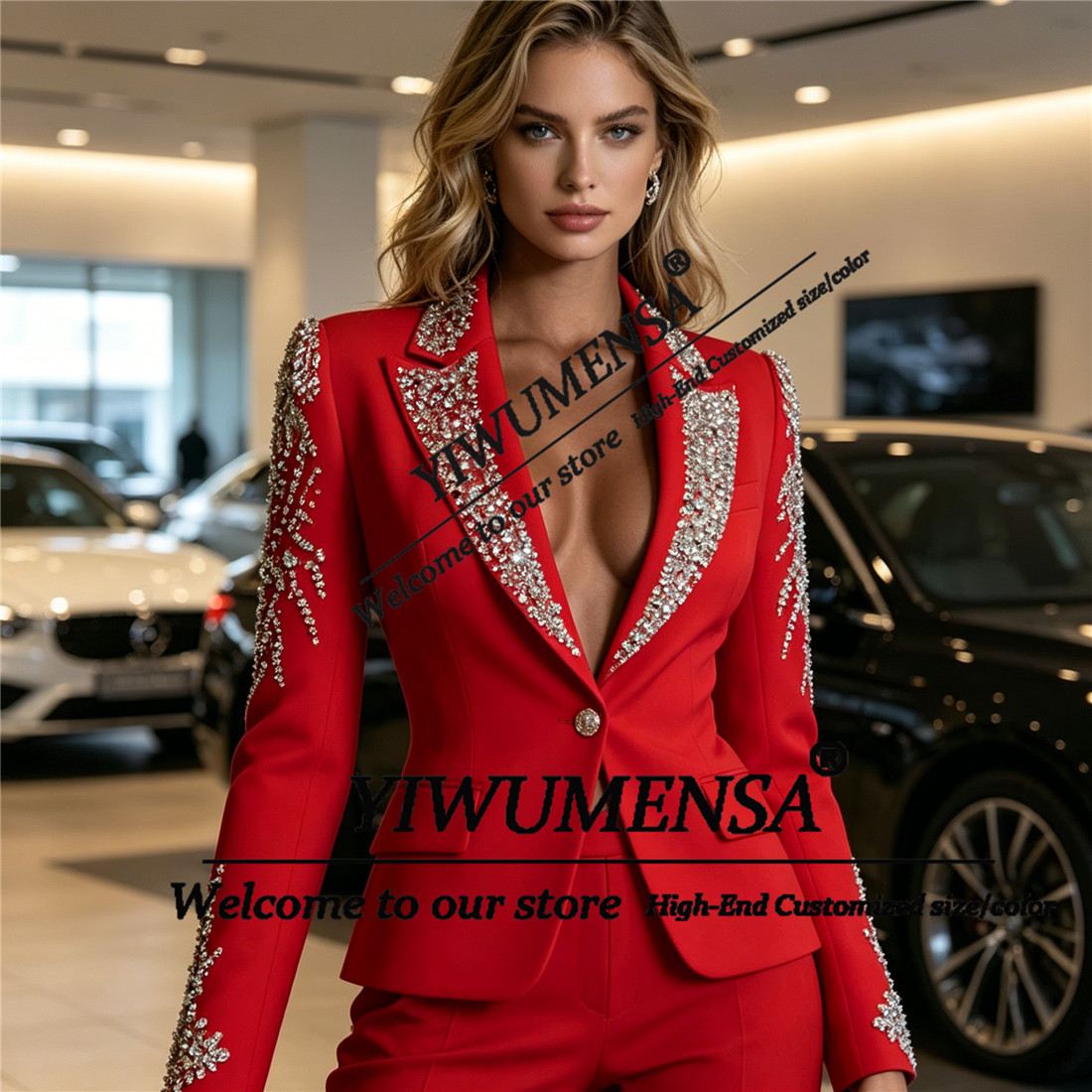 Luxuriöse Damenanzüge 2-teilig – Women Formal Wear Pants Bewertung und Preis