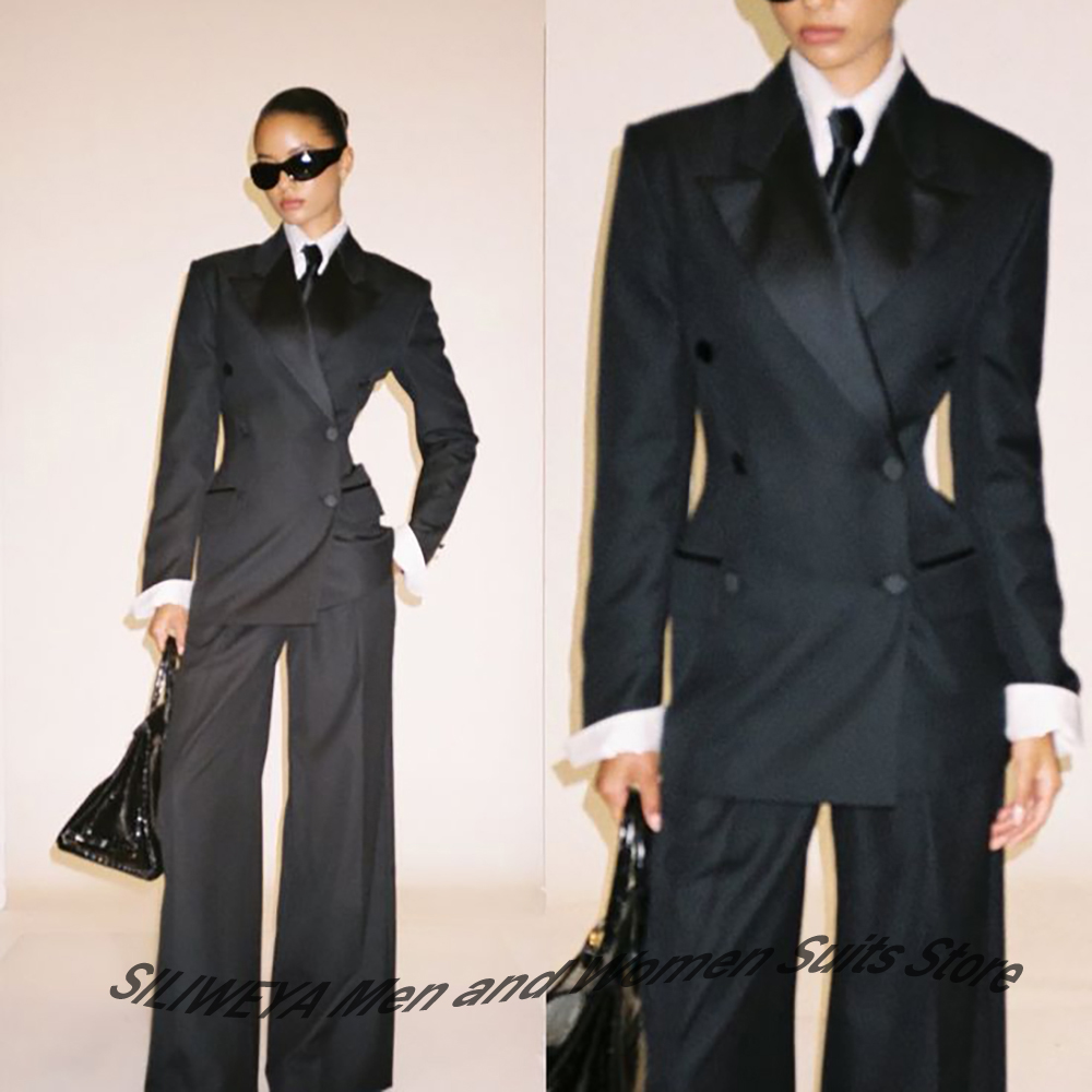 Professioneller schwarzer zwei – Women Formal Wear Pants Bewertung und Preis