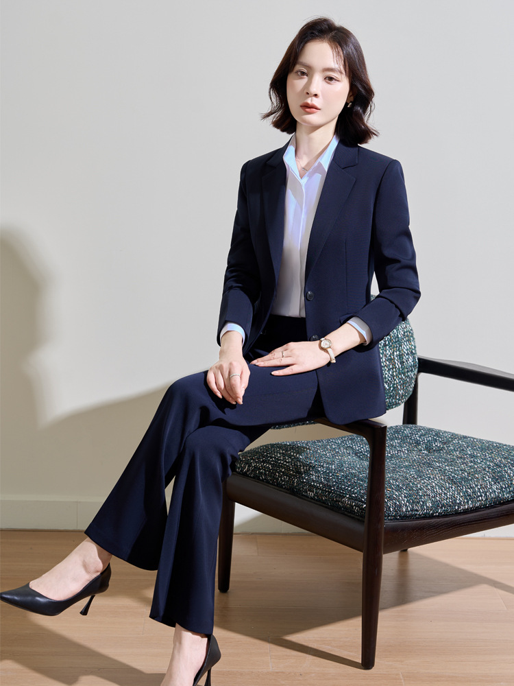 Marineblauer professioneller A – Women Formal Wear For Interview Bewertung und Preis