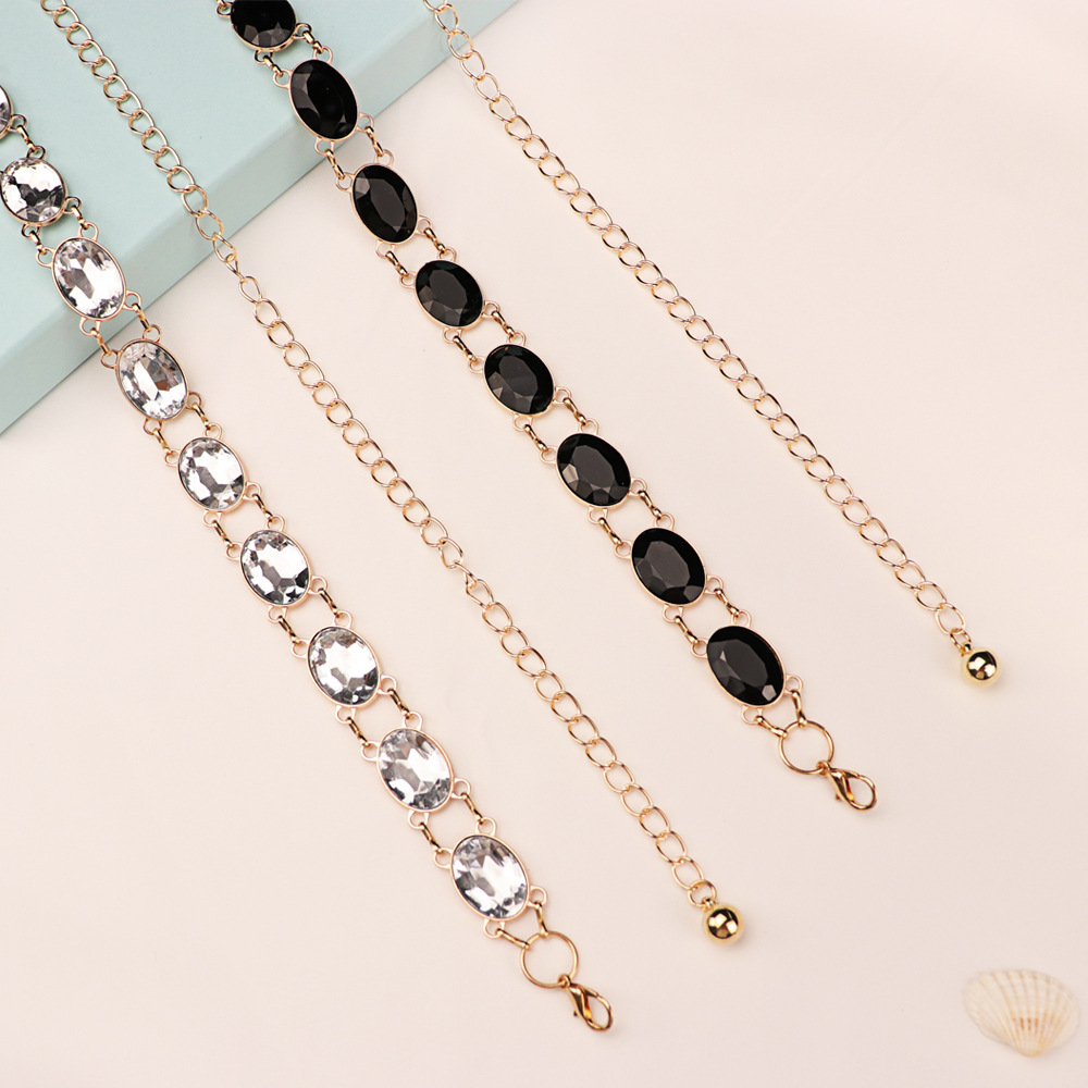 Schicke Strass-Taillenkette fü – Women Formal Wear Belt Bewertung und Preis
