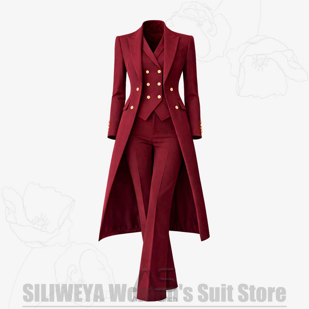 Damenanzug 3-teilig Doppelreih – Women Formal Wear Business Bewertung und Preis