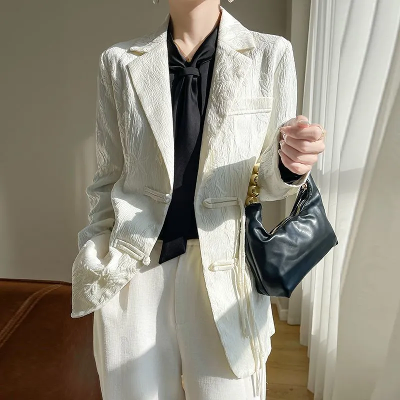 Damen-Blazer in Weiß mit Struk – Women Formal Wear Coat Bewertung und Preis