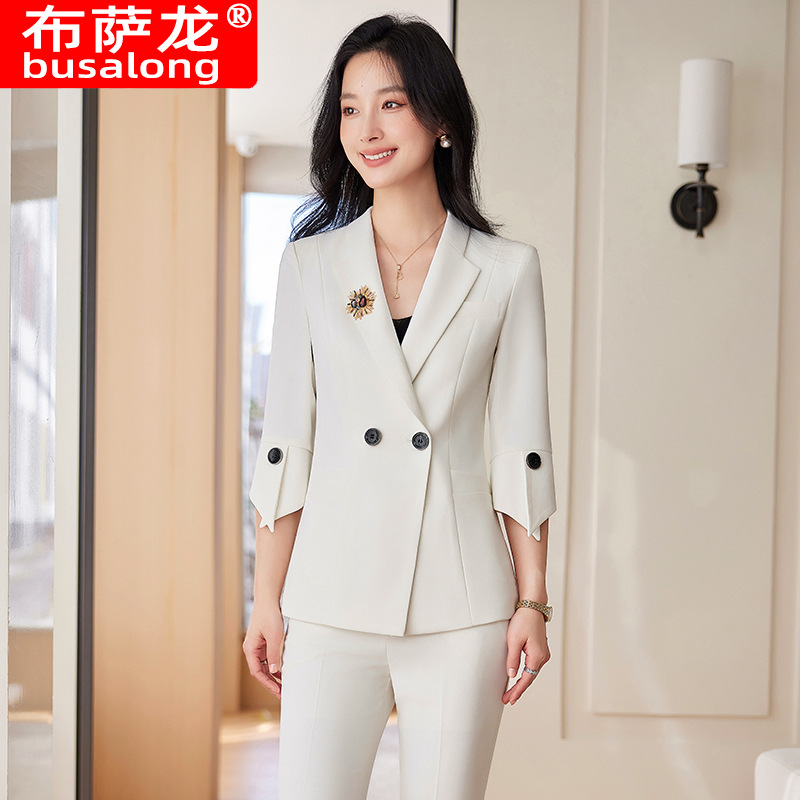 Frühling Sommer Neue Gelbe Anz – Yellow Formal Wear Women Bewertung und Preis