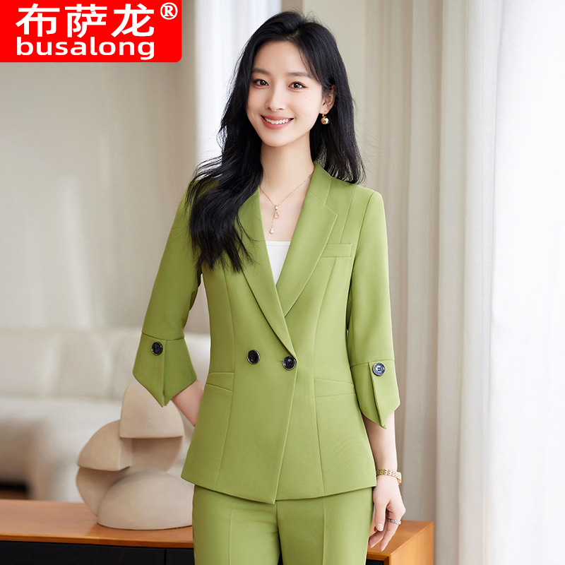 Frühling Sommer Neue Gelbe Anz – Yellow Formal Wear Women Bewertung und Preis