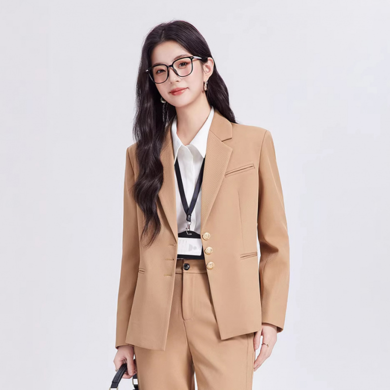 Khakifarbenes Damenanzug-Set,  – Women Formal Wear For Interview Bewertung und Preis