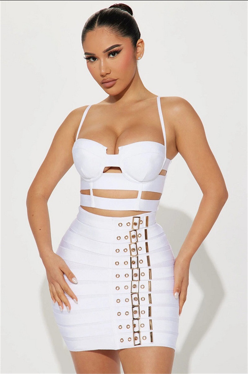 Schwarz-weißes Bandage-Abschlu – Women Formal Wear Belt Bewertung und Preis